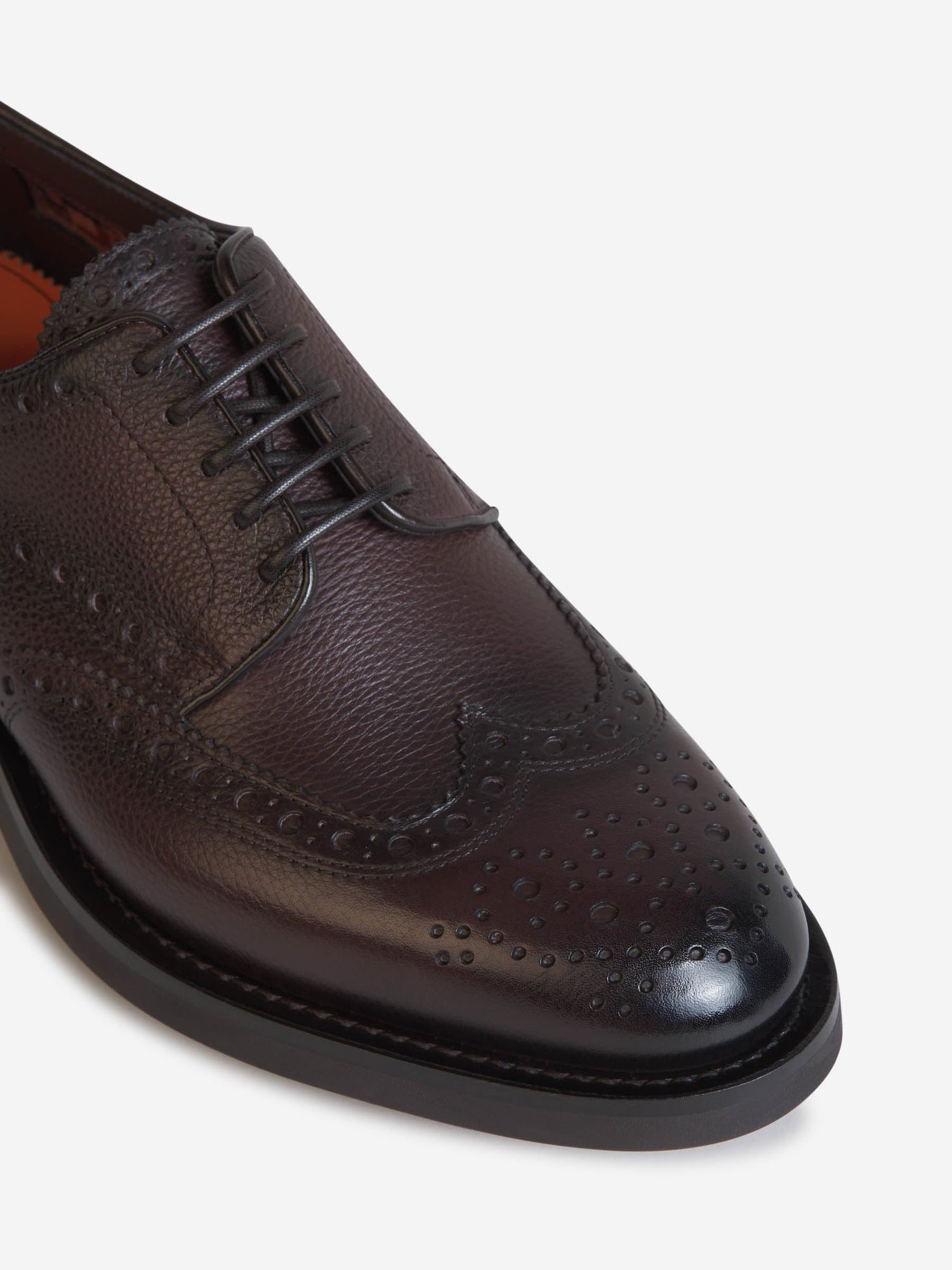 Outlet online Santoni Hombre Zapatos Distressed Piel color Marron Oscuro sku 611-004266 01 - Foto 5