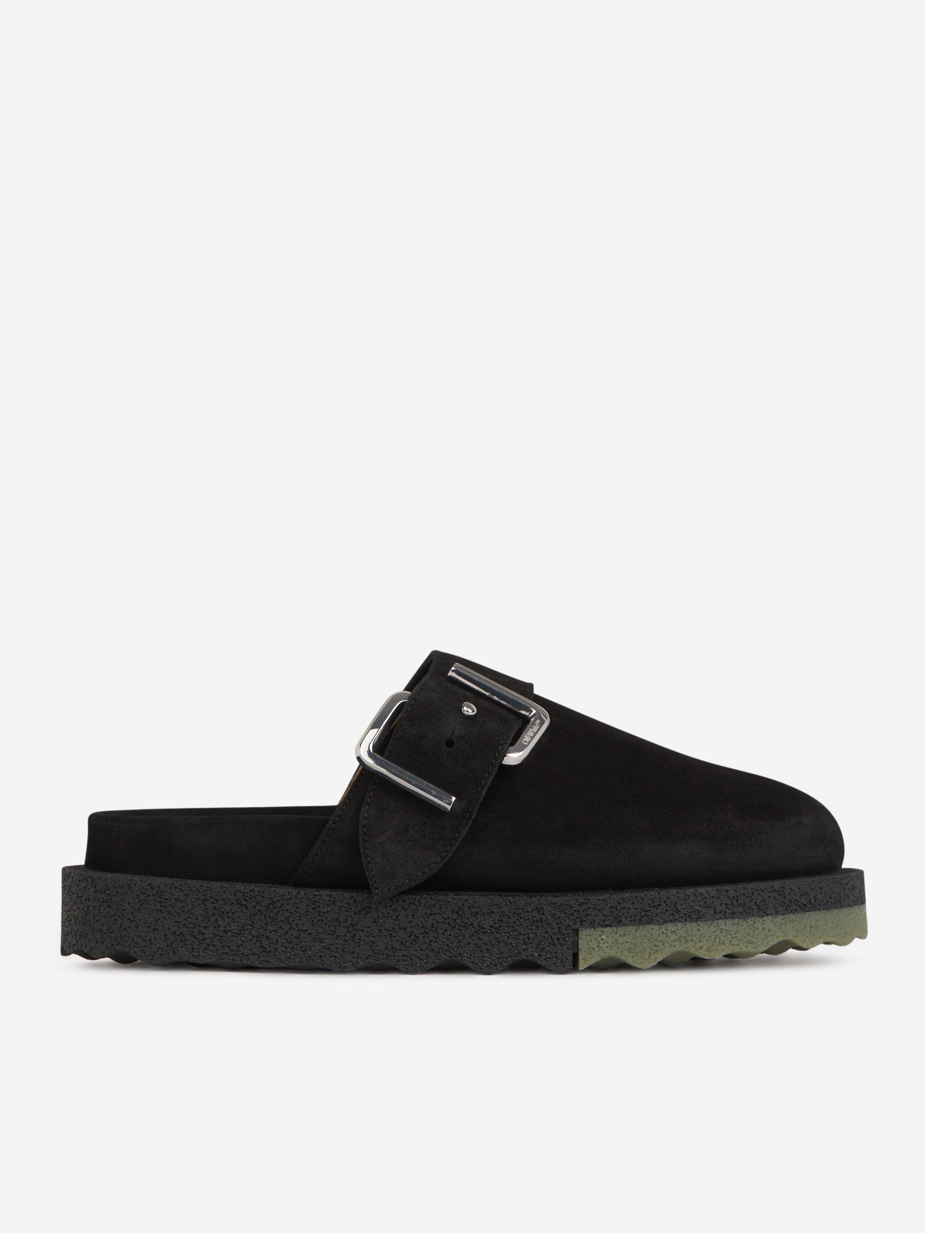 Outlet online Off-White Hombre Zuecos Spongesole Ante color Negro sku 613-000409 01 - Foto 1