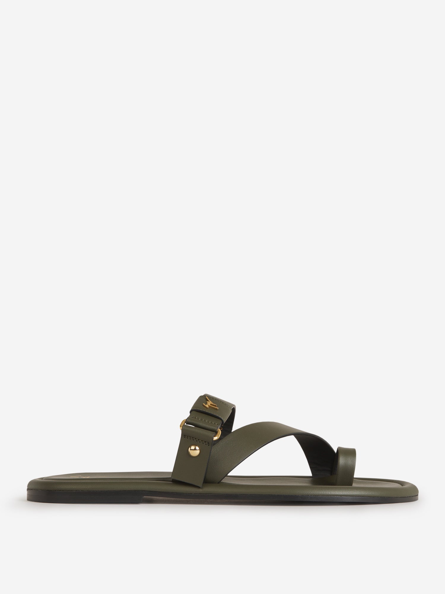 Giuseppe Zanotti Sandalias Romanas Piel color Verde Militar sku 613-000418 01 - Foto 1