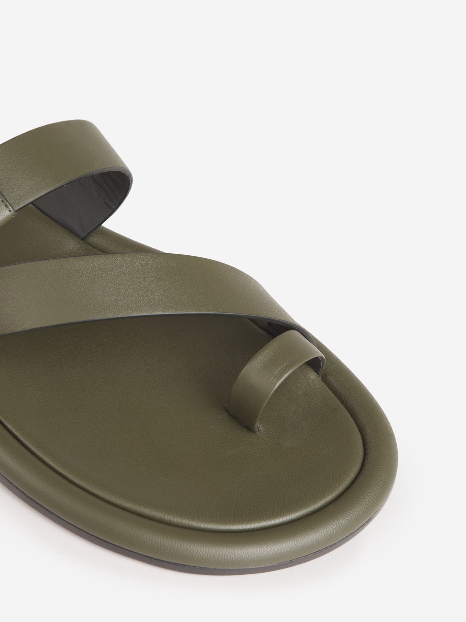 Giuseppe Zanotti Sandalias Romanas Piel color Verde Militar sku 613-000418 01 - Foto 4