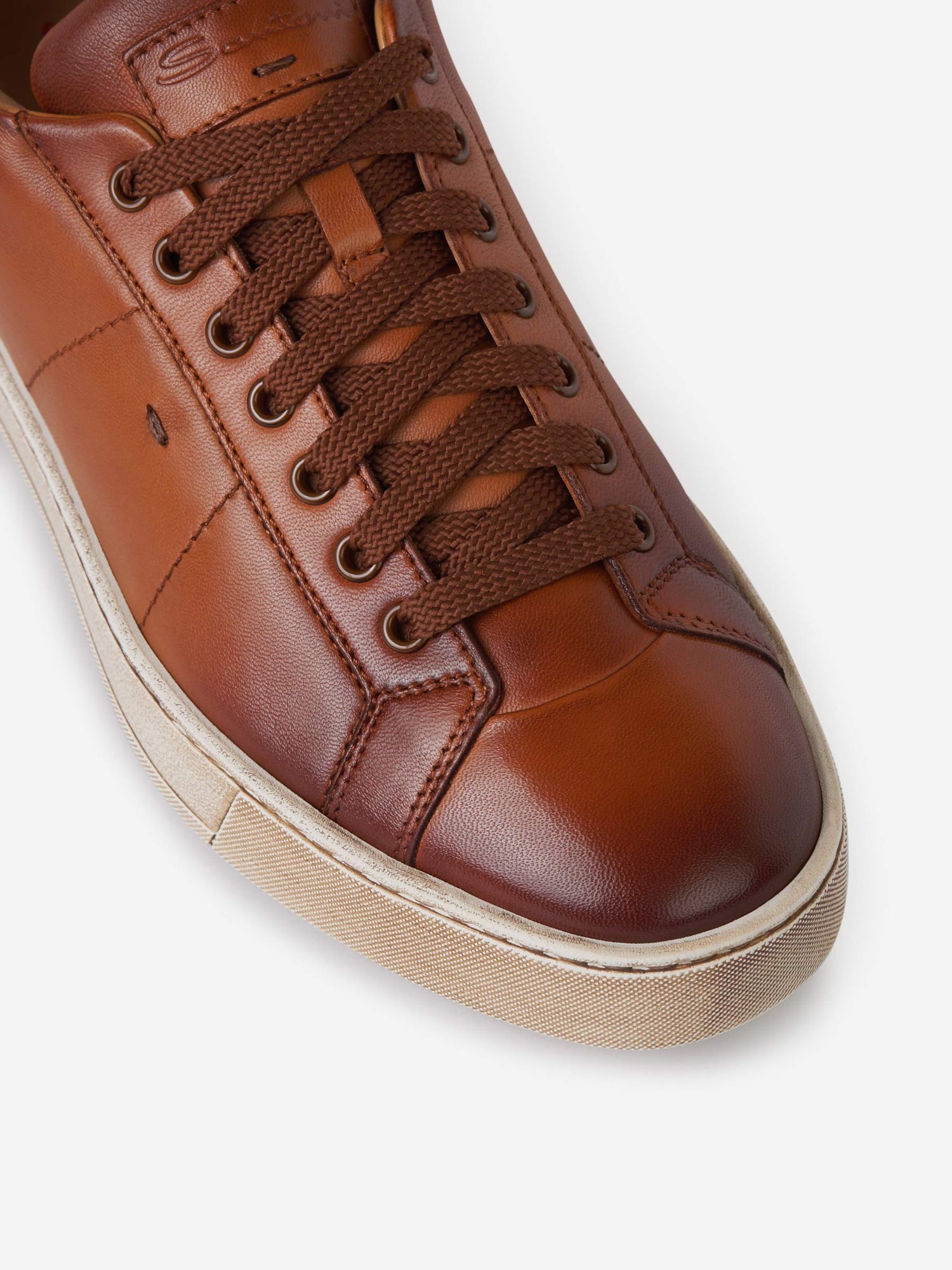 Santoni Sneakers Low-Top Nappa color Marrón sku 616-001469 02 - Foto 4
