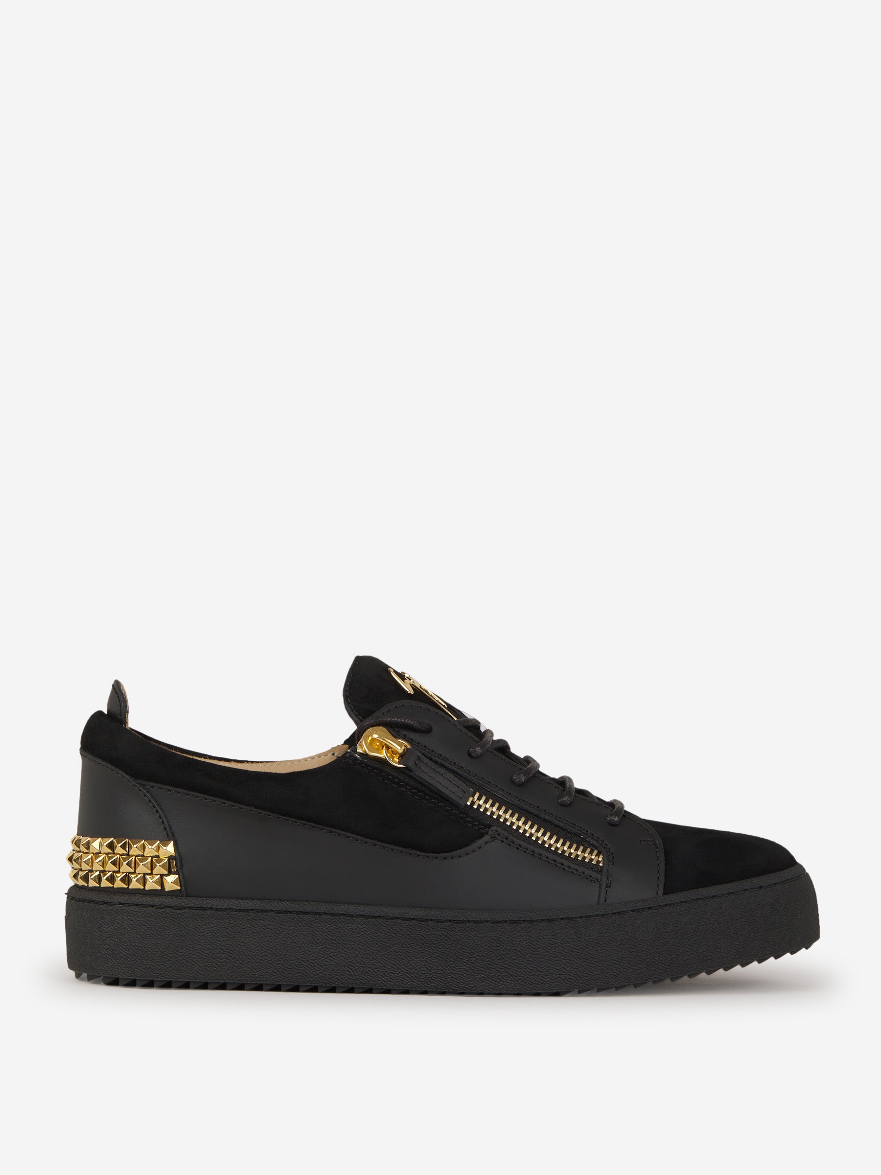 Giuseppe Zanotti Sneakers Frankie Tachuelas color Negro sku 616-001969 02 - Foto 5