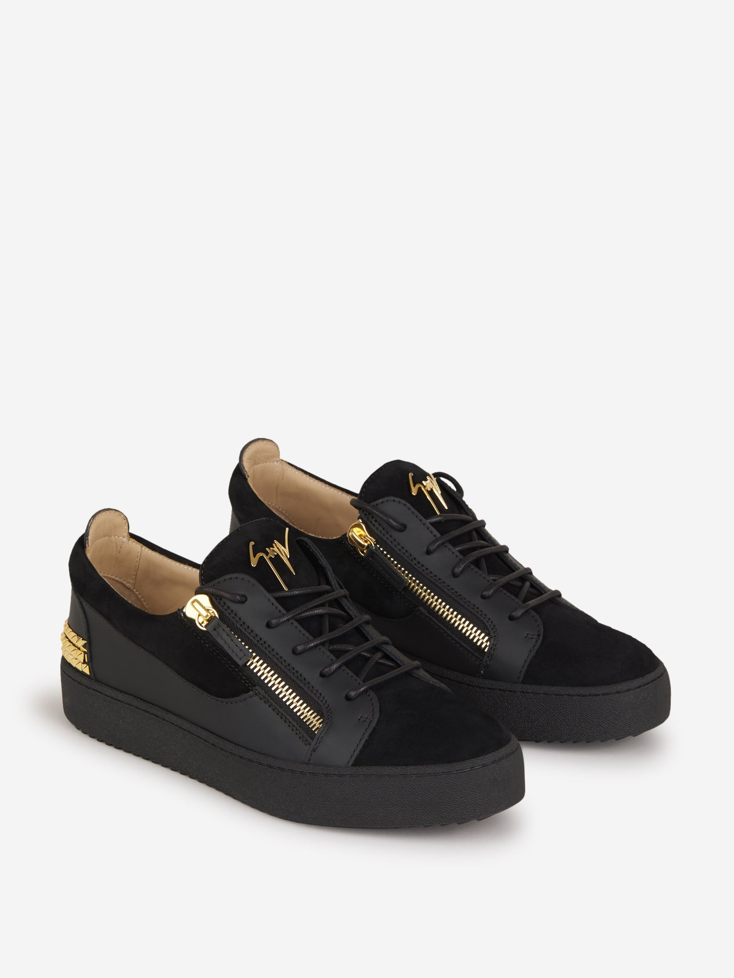 Giuseppe Zanotti Sneakers Frankie Tachuelas color Negro sku 616-001969 02 - Foto 6