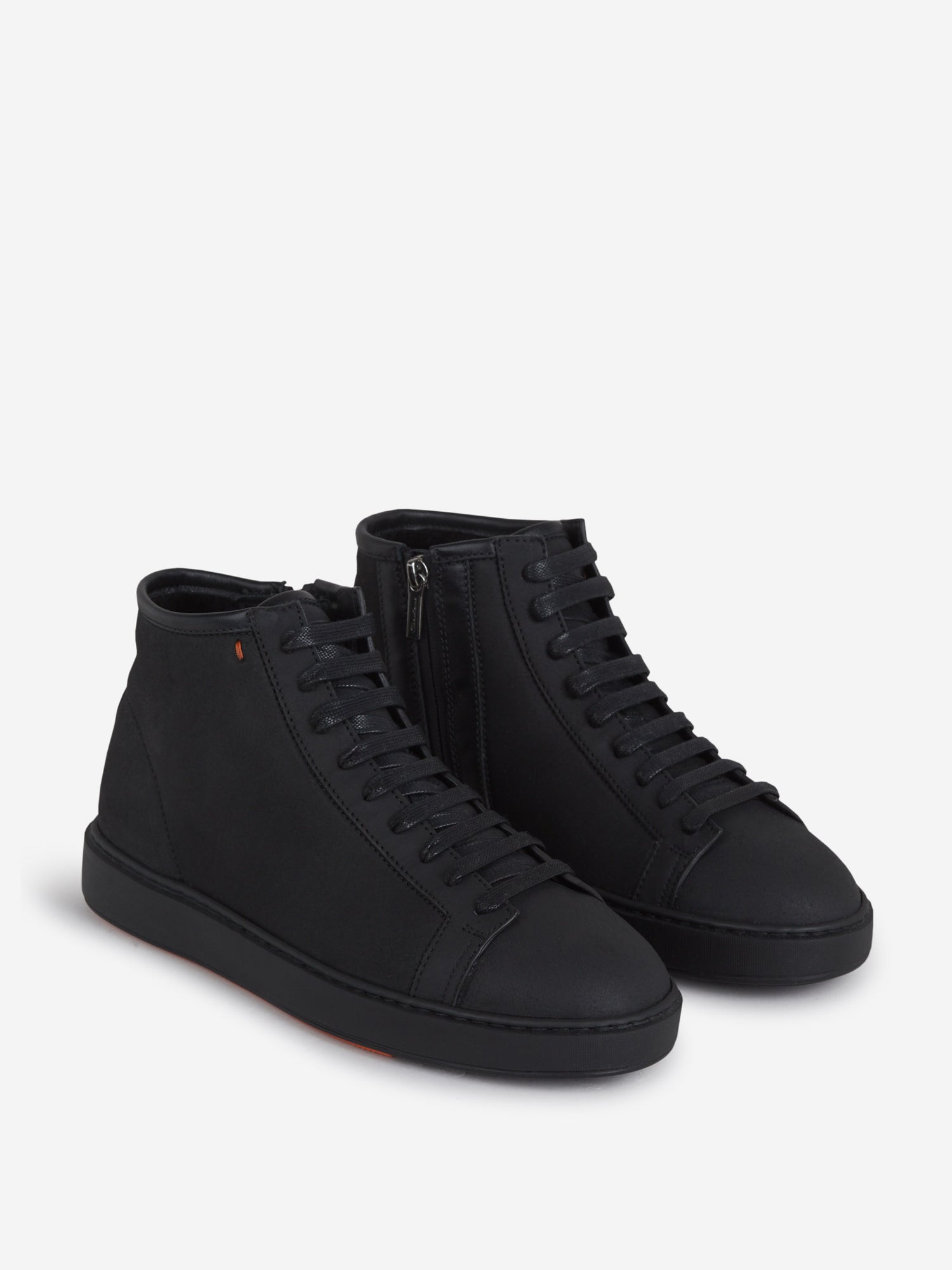 Santoni Sneakers Altas Piel color Negro sku 616-002096 01 - Foto 2