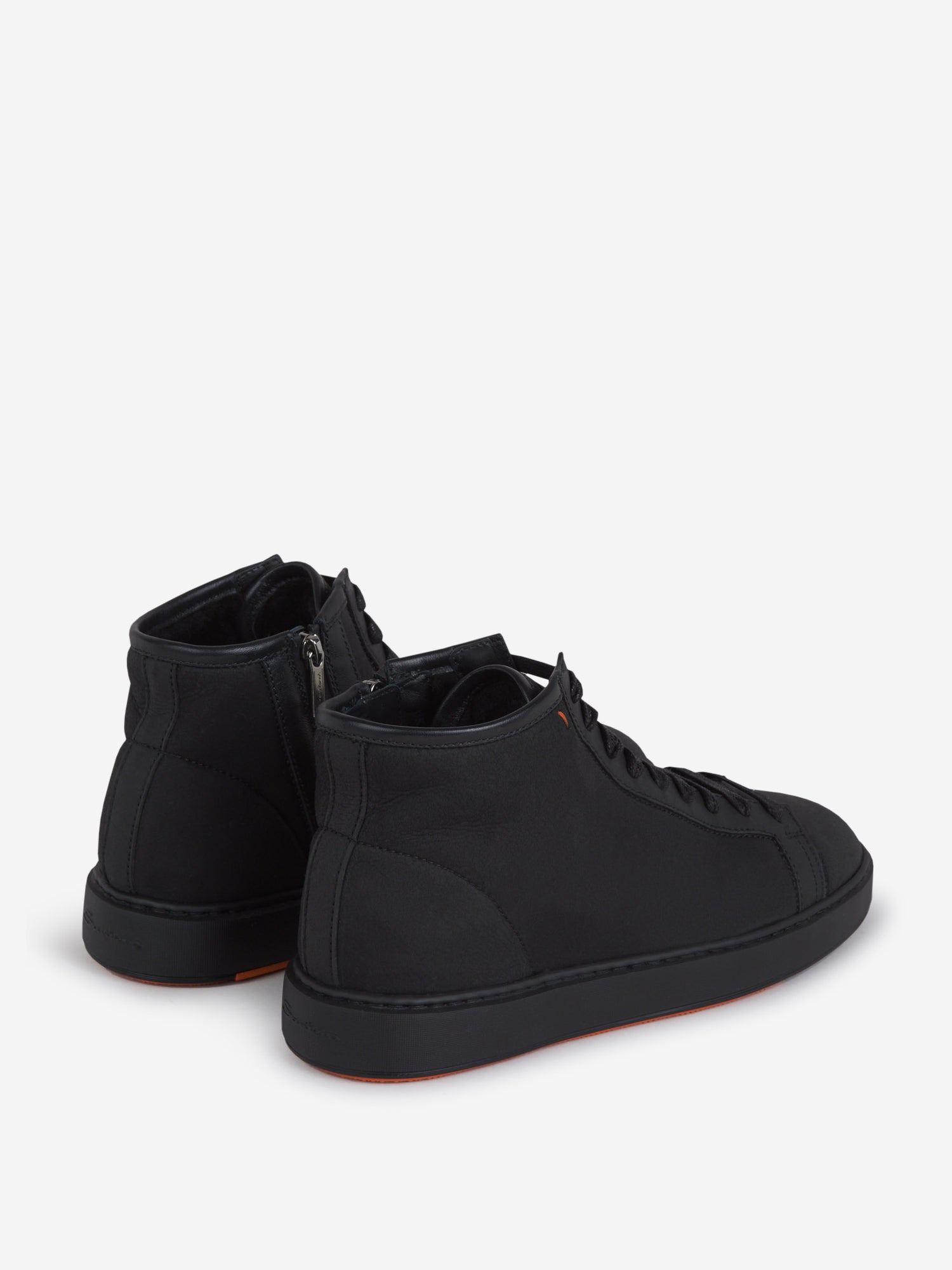 Santoni Sneakers Altas Piel color Negro sku 616-002096 01 - Foto 3