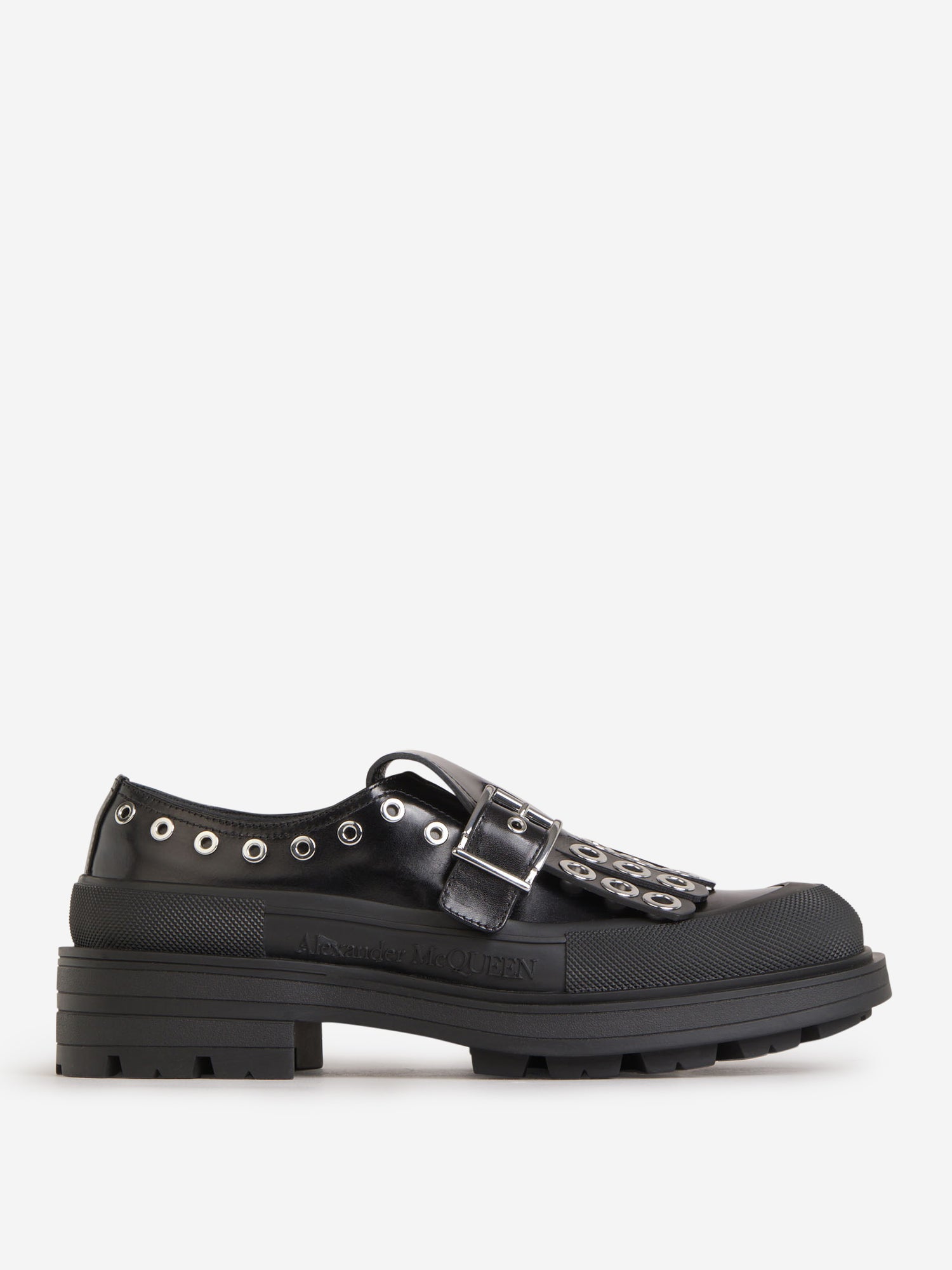 Alexander McQueen Mocasines Tachuelas Piel color Negro sku 616-002177 01 - Foto 1