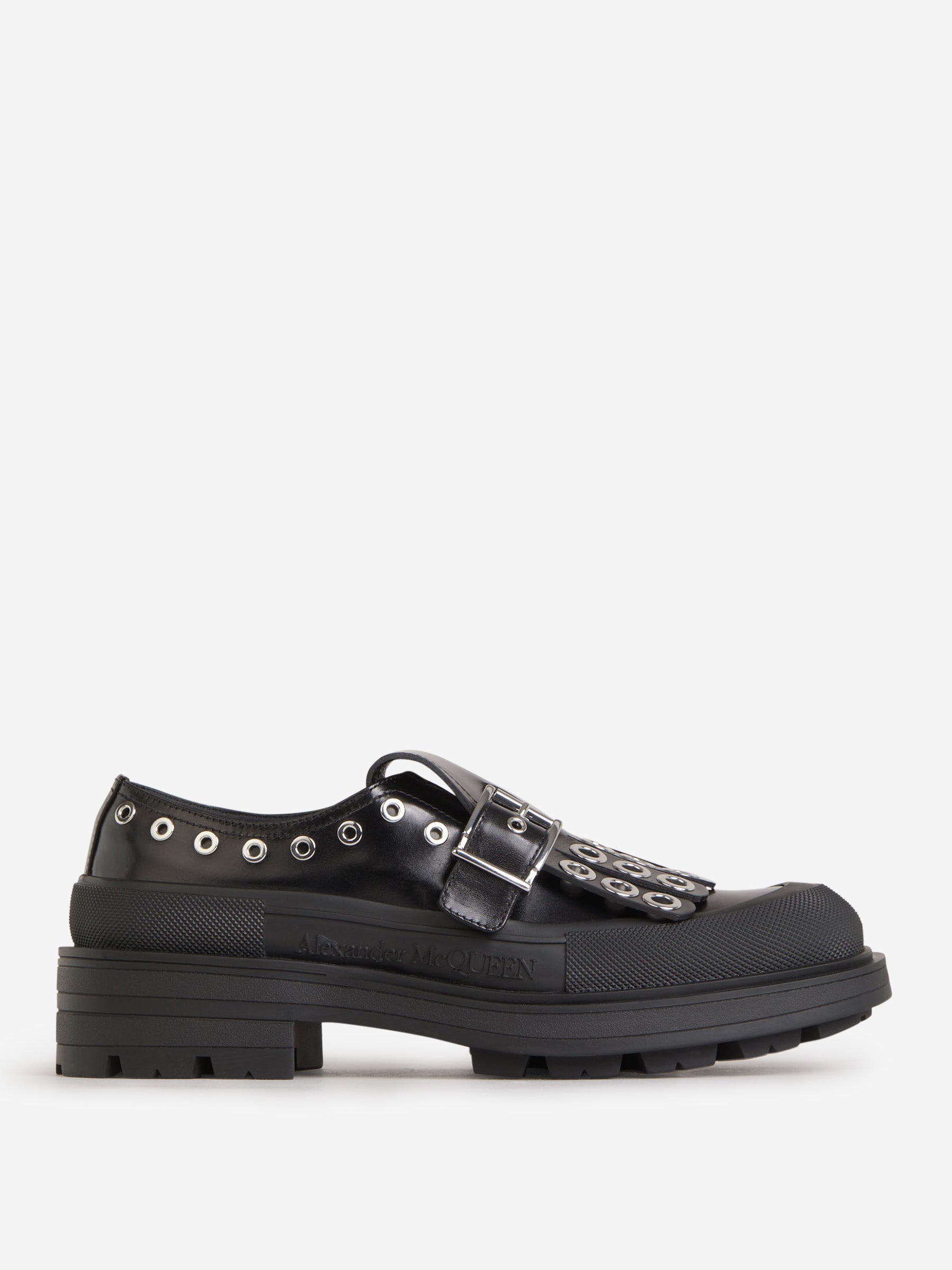 Alexander McQueen Mocasines Tachuelas Piel color Negro sku 616-002177 01 - Foto 1