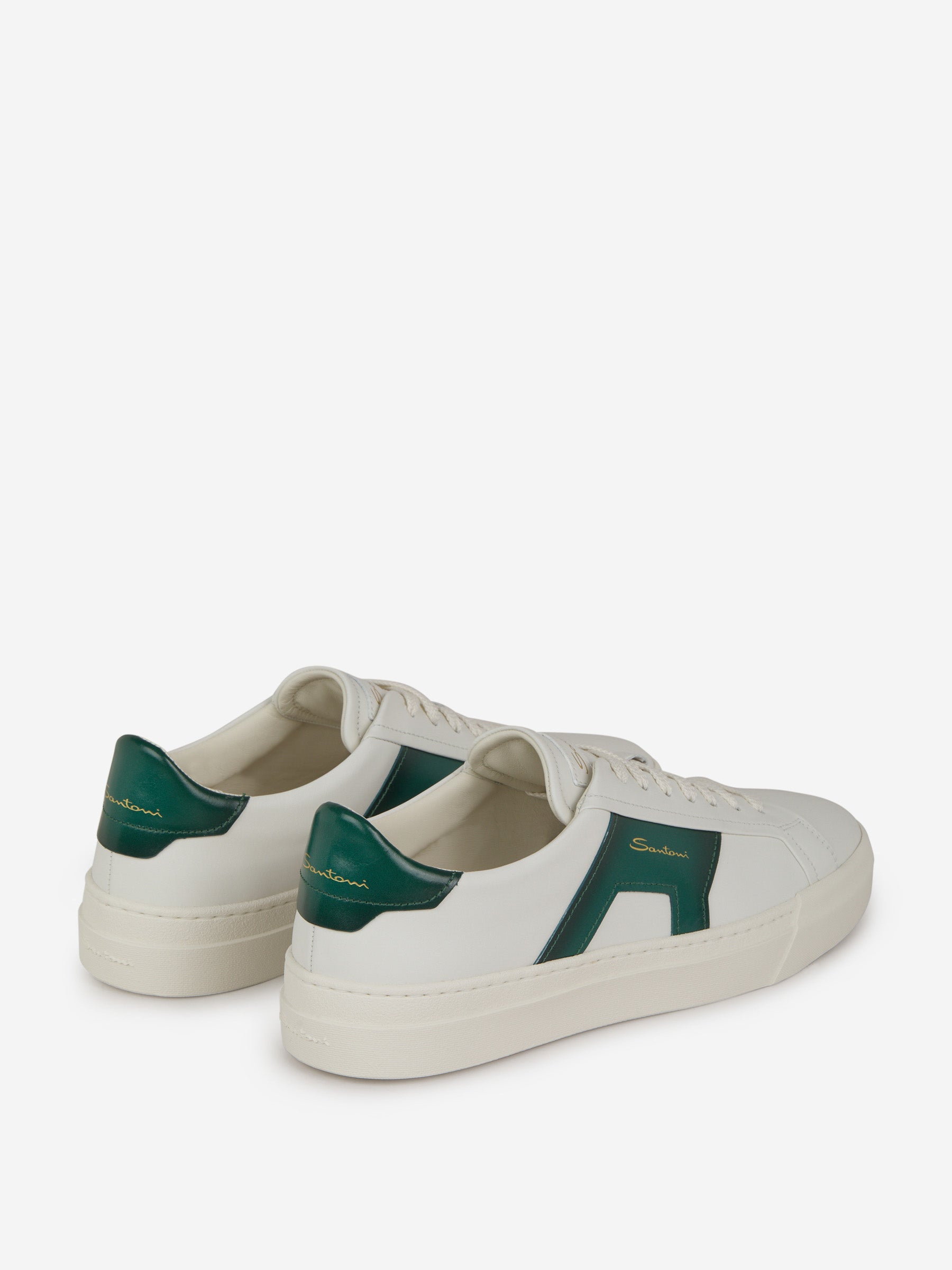 Santoni Sneakers Double Buckle color Blanco sku 616-002191 03 - Foto 3