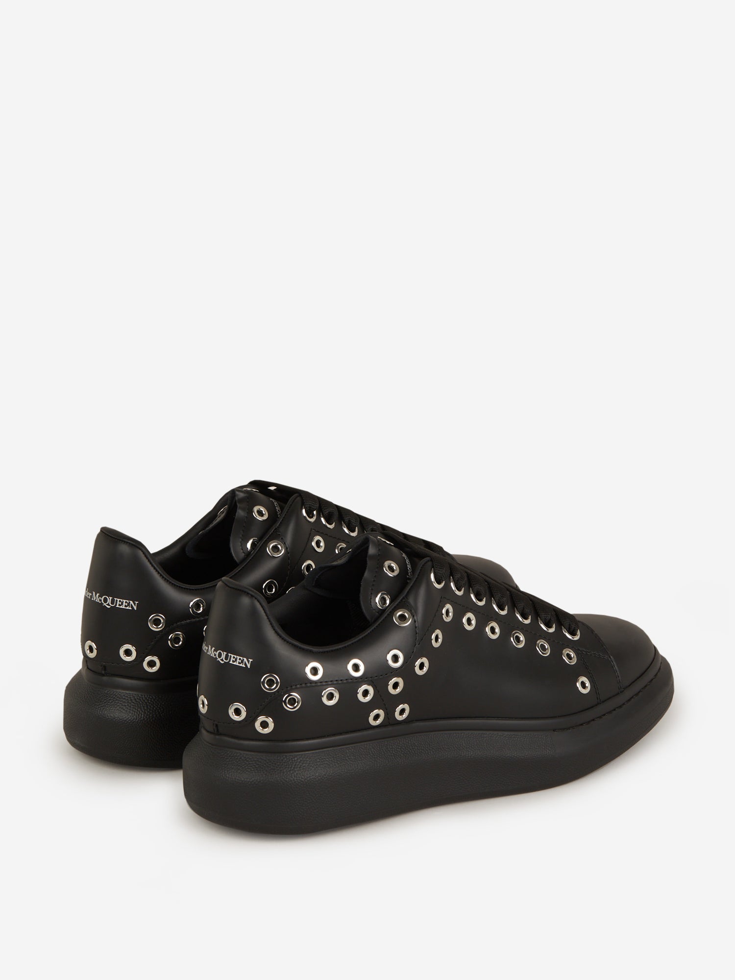 Outlet online Alexander McQueen Hombre Sneakers Oversized Ojales color Negro sku 616-002219 01 - Foto 3