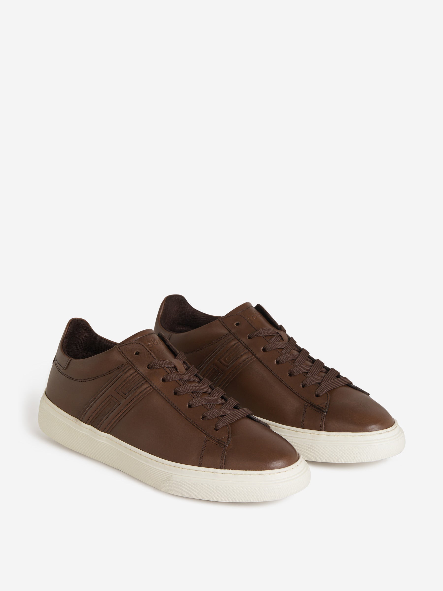 Outlet online Hogan Hombre Sneakers H365 Piel color Marrón sku 616-002251 01 - Foto 2