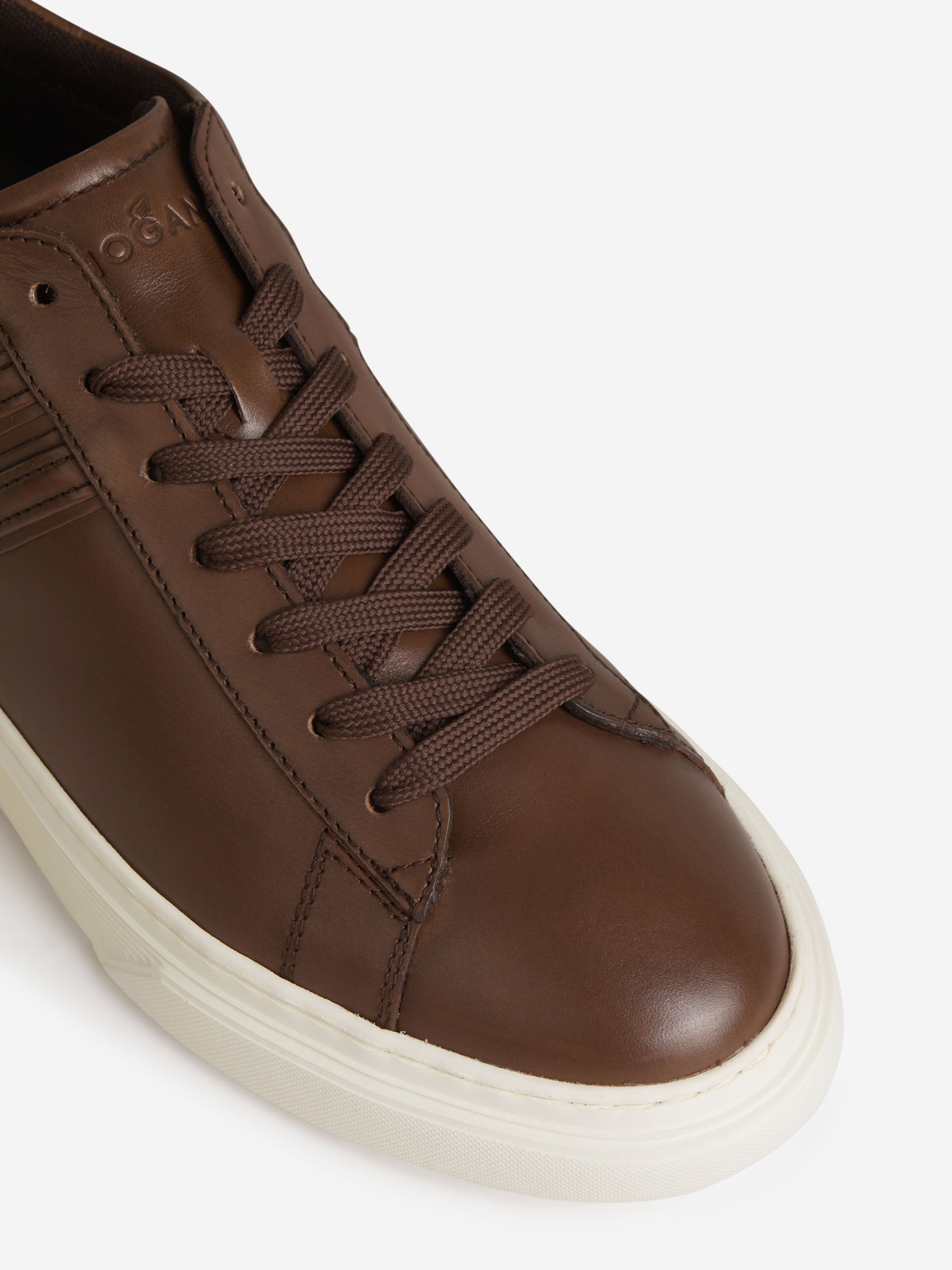 Outlet online Hogan Hombre Sneakers H365 Piel color Marrón sku 616-002251 01 - Foto 4