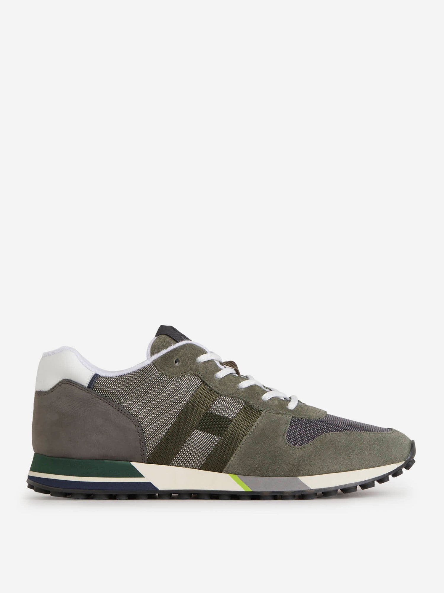 Outlet online Hogan Hombre Sneakers H383 color Verde Militar sku 616-002262 01 - Foto 1