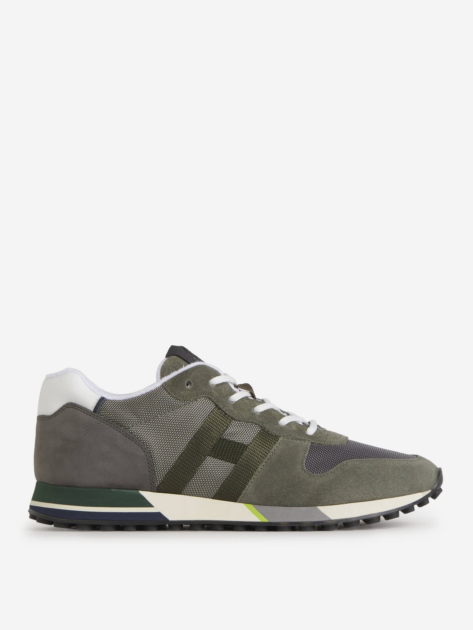Outlet online Hogan Hombre Sneakers H383 color Verde Militar sku 616-002262 01 - Foto 1
