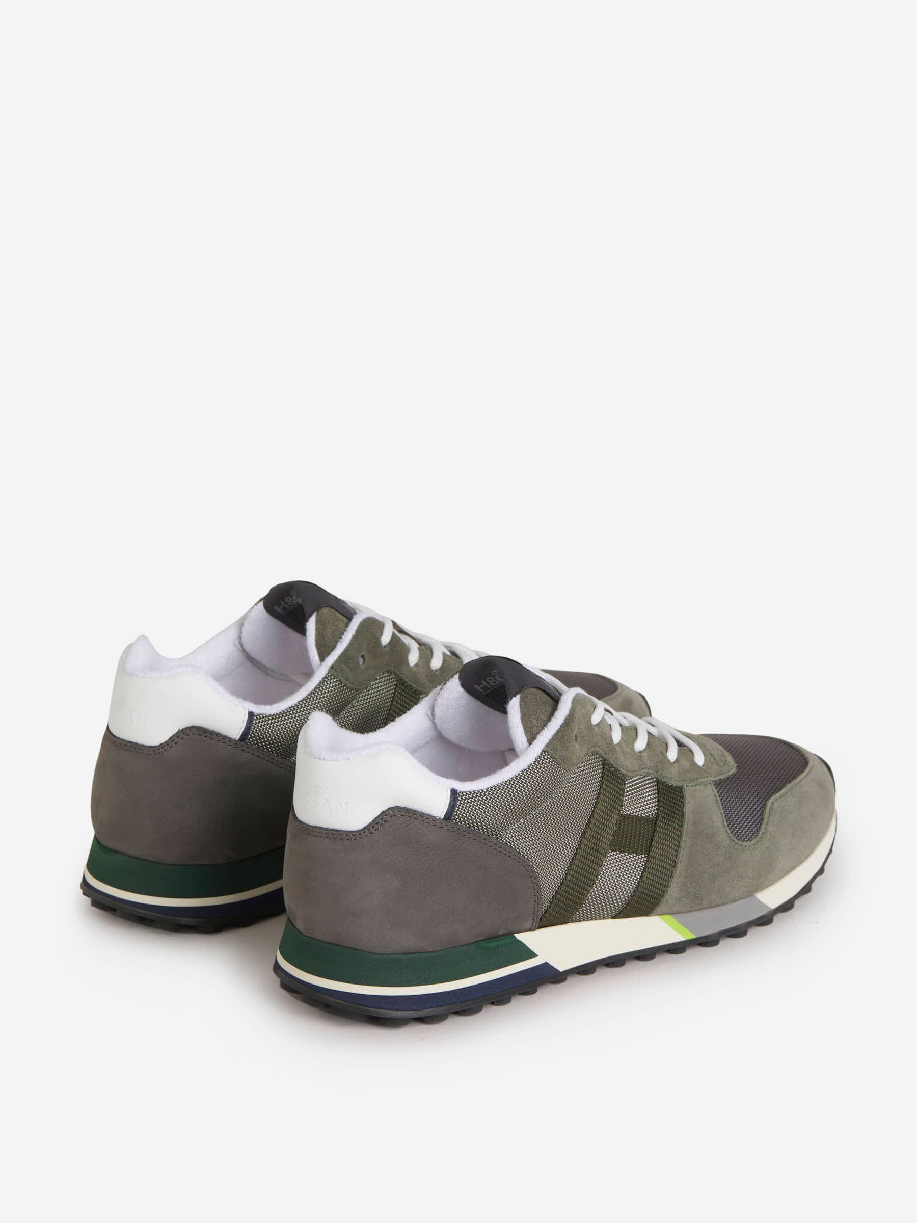 Outlet online Hogan Hombre Sneakers H383 color Verde Militar sku 616-002262 01 - Foto 3