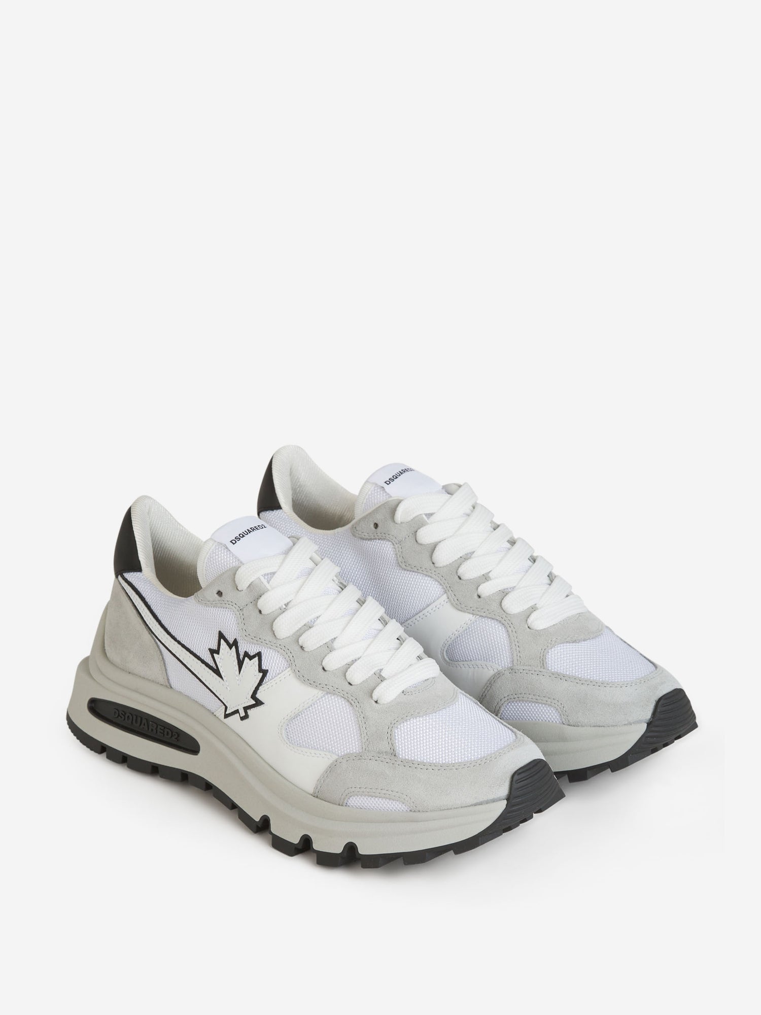 Outlet online Dsquared2 Hombre Sneakers Run Leaf color Blanco sku 616-002271 01 - Foto 2