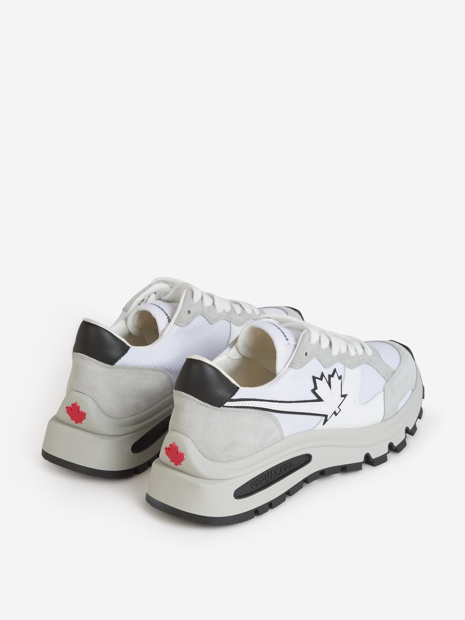 Outlet online Dsquared2 Hombre Sneakers Run Leaf color Blanco sku 616-002271 01 - Foto 3