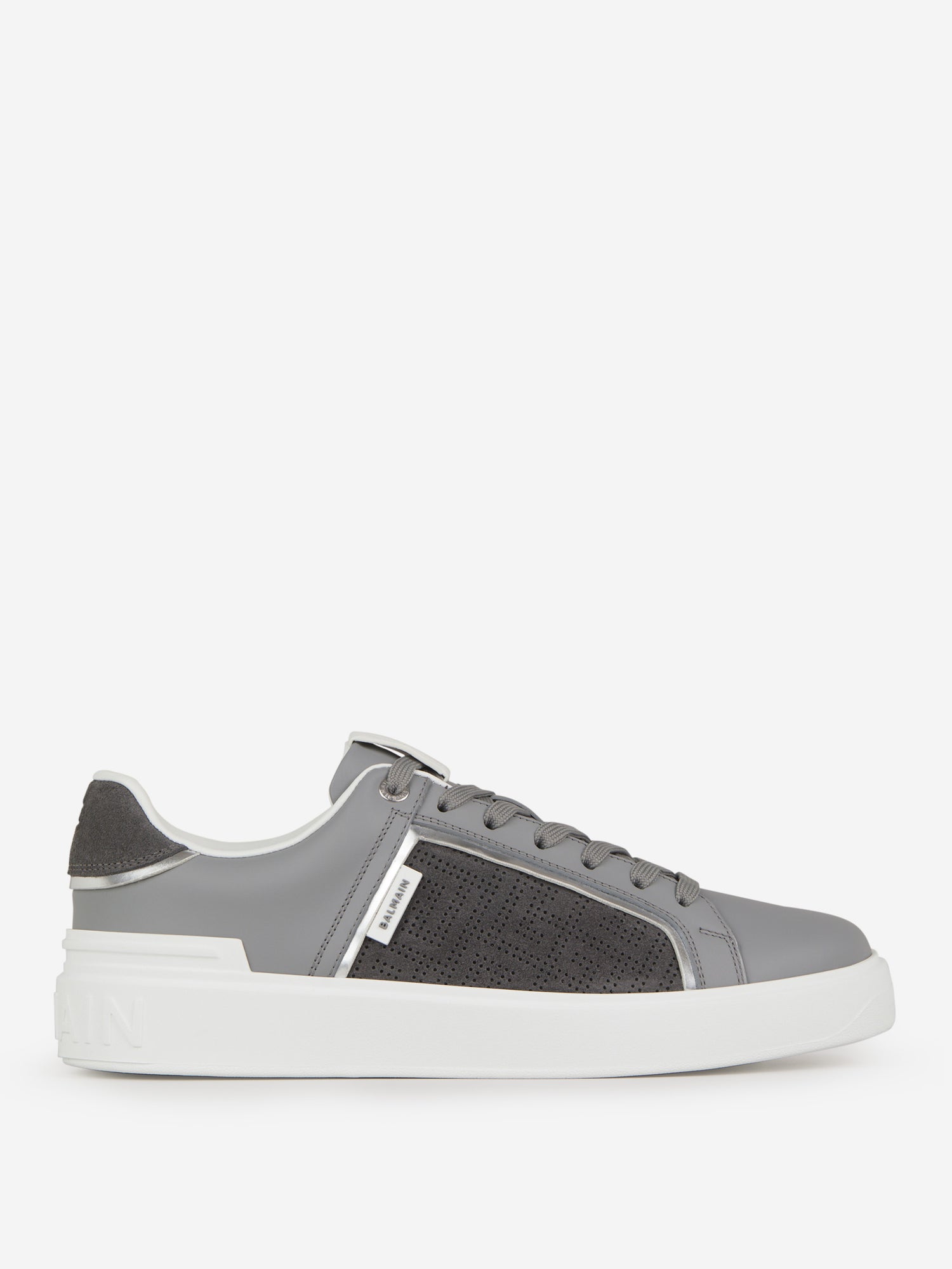 Outlet online Balmain Hombre Sneakers B-Court Monograma color Gris Piedra sku 616-002318 01 - Foto 1