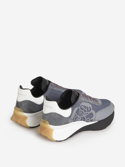 Outlet online Alexander McQueen Hombre Sneakers Sprint Runner color Gris Oscuro sku 616-002415 01 - Foto 3