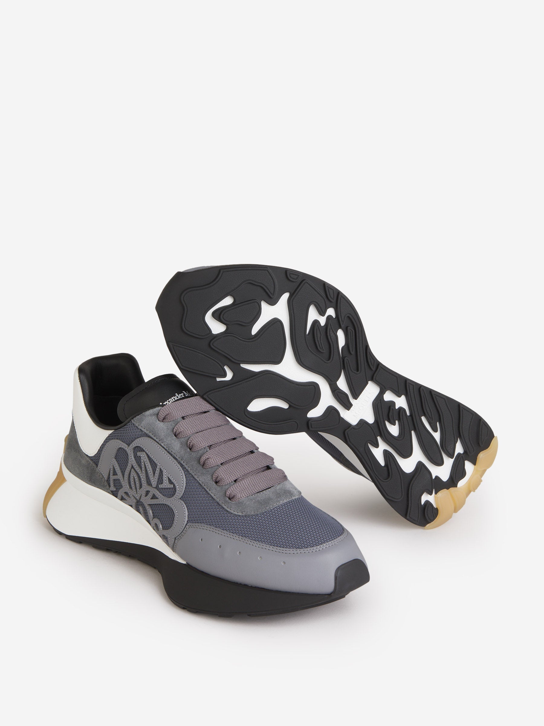 Outlet online Alexander McQueen Hombre Sneakers Sprint Runner color Gris Oscuro sku 616-002415 01 - Foto 5