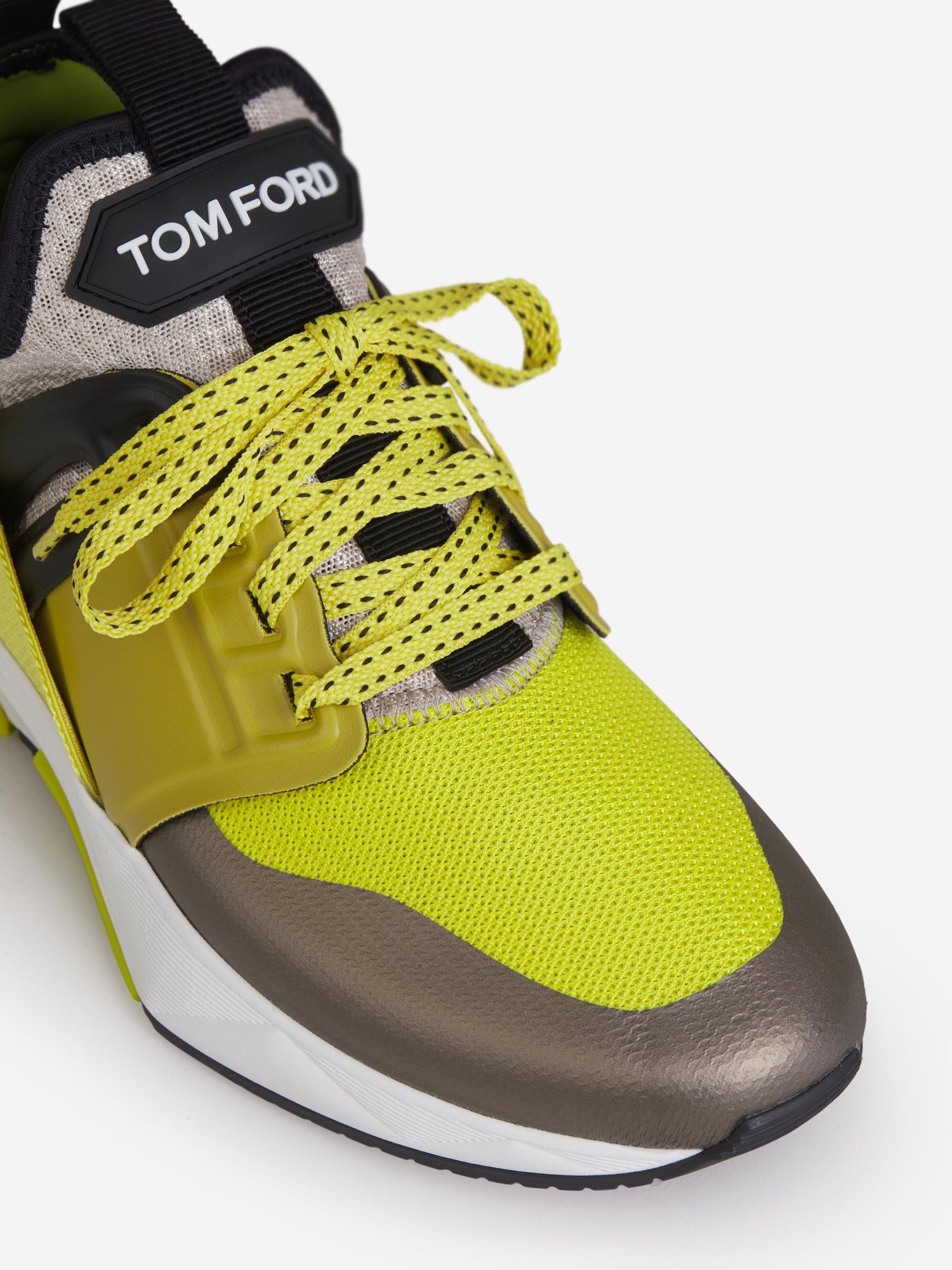 Outlet online Tom Ford Hombre Sneakers Jago Neopreno color Amarillo sku 616-002425 01 - Foto 5