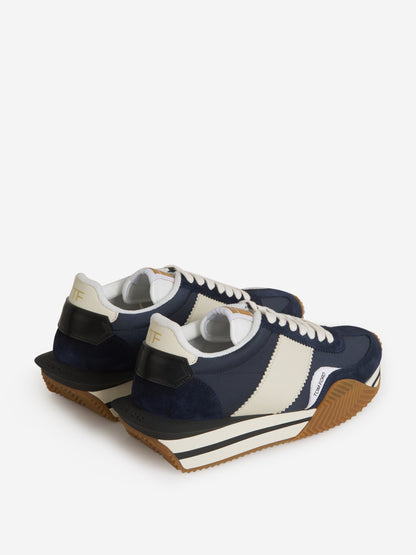 Outlet online Tom Ford Hombre Sneakers James color Azul Noche sku 616-002428 02 - Foto 3