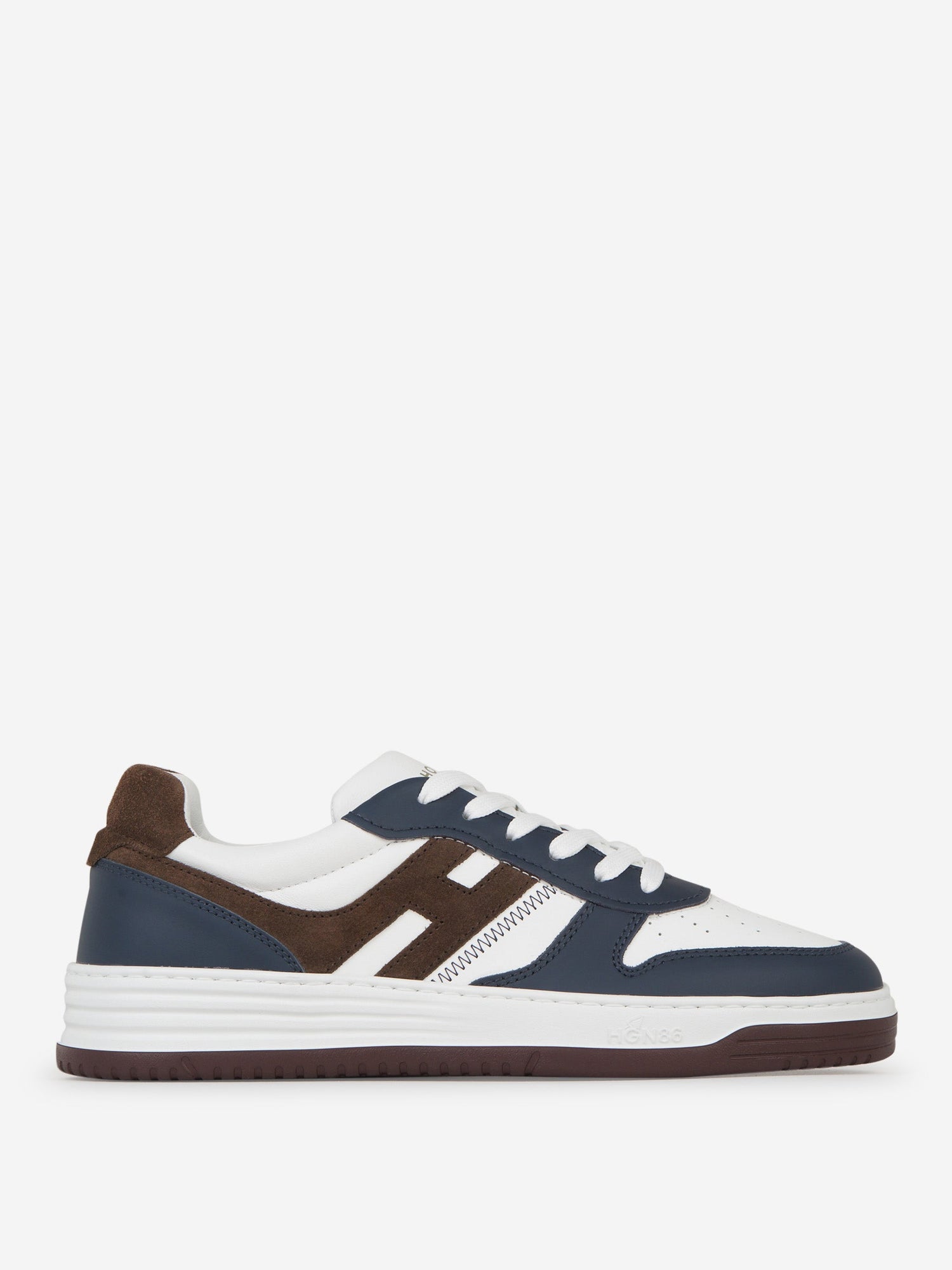 Outlet online Hogan Hombre Sneakers H630 Piel color Azul Noche sku 616-002430 01 - Foto 1