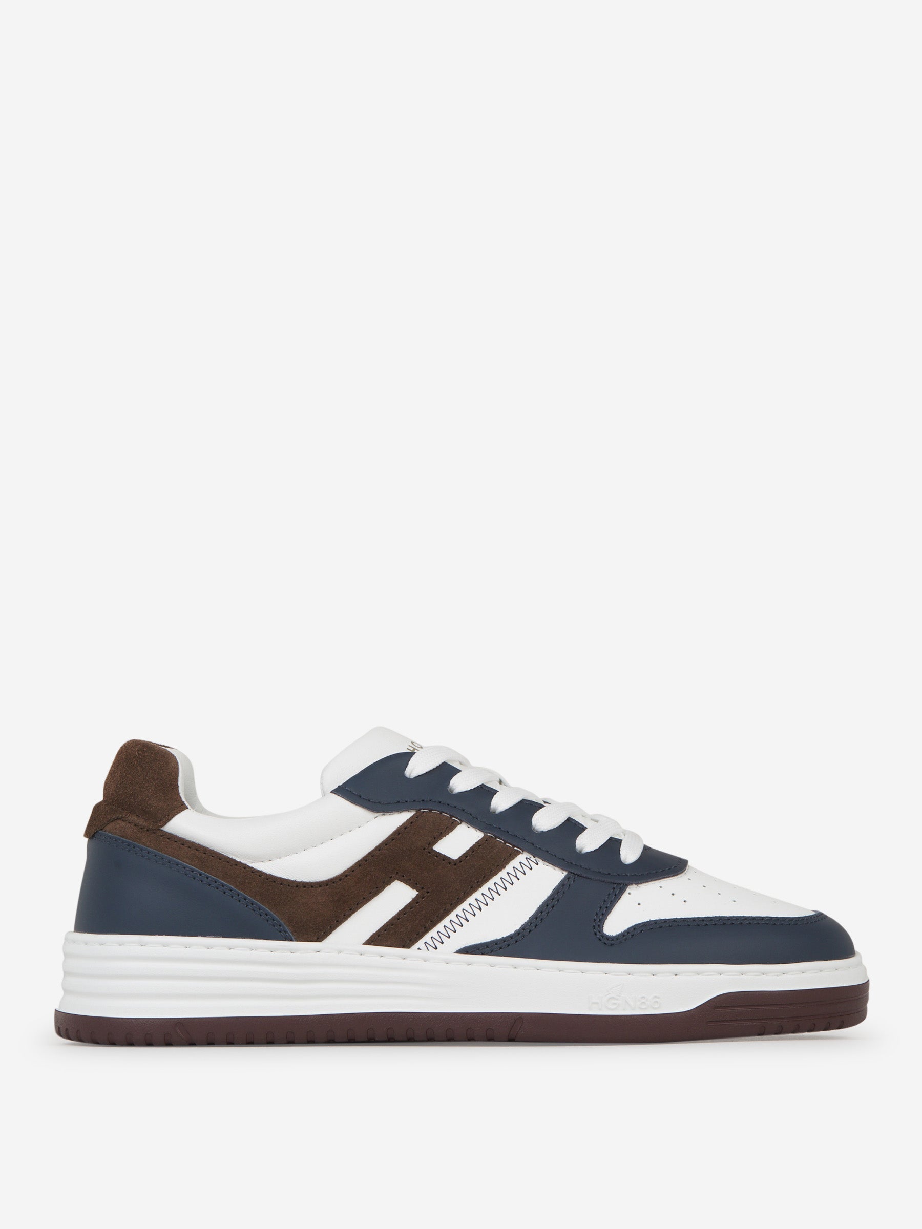 Outlet online Hogan Hombre Sneakers H630 Piel color Azul Noche sku 616-002430 01 - Foto 1