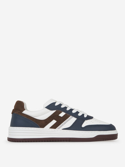 Outlet online Hogan Hombre Sneakers H630 Piel color Azul Noche sku 616-002430 01 - Foto 1
