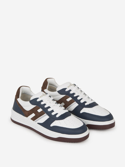 Outlet online Hogan Hombre Sneakers H630 Piel color Azul Noche sku 616-002430 01 - Foto 2