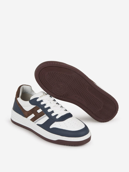 Outlet online Hogan Hombre Sneakers H630 Piel color Azul Noche sku 616-002430 01 - Foto 4