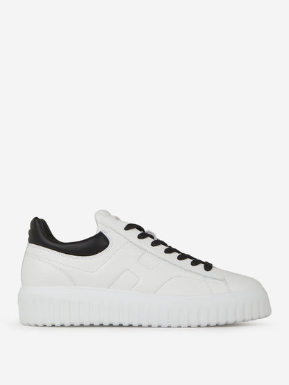 Outlet online Hogan Hombre Sneakers H-Stripes Piel color Blanco sku 616-002431 01 - Foto 1