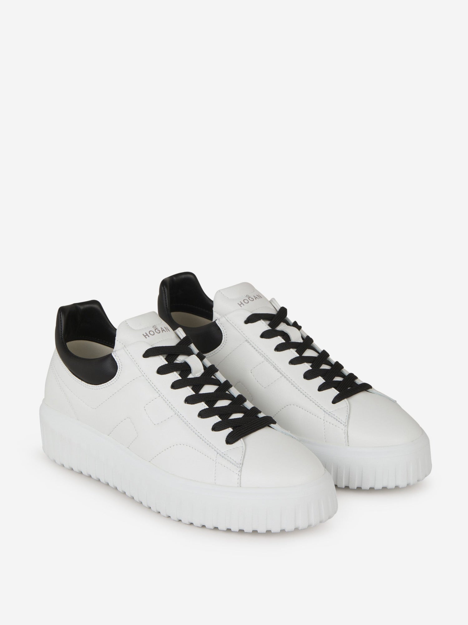 Outlet online Hogan Hombre Sneakers H-Stripes Piel color Blanco sku 616-002431 01 - Foto 2