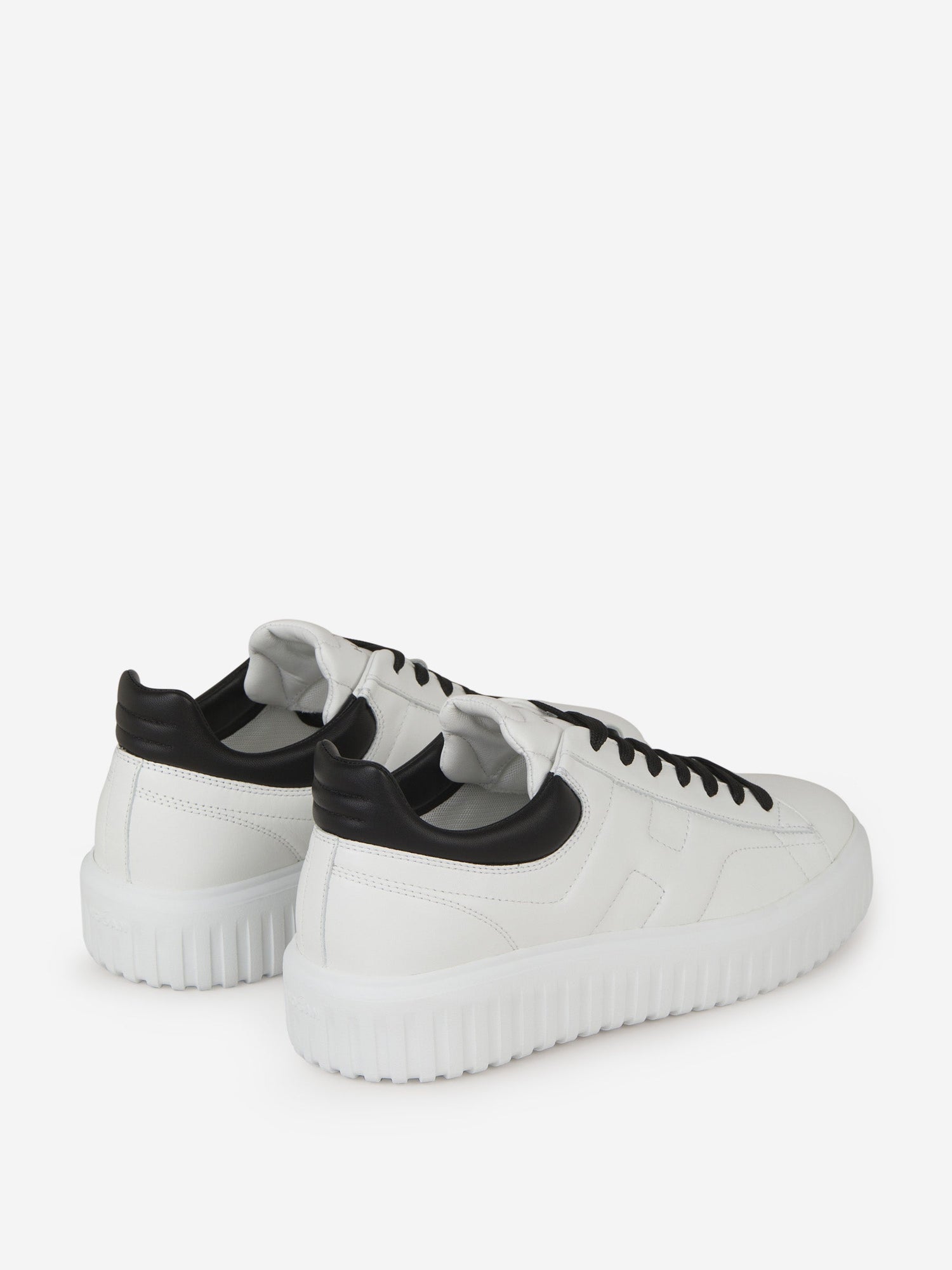 Outlet online Hogan Hombre Sneakers H-Stripes Piel color Blanco sku 616-002431 01 - Foto 3