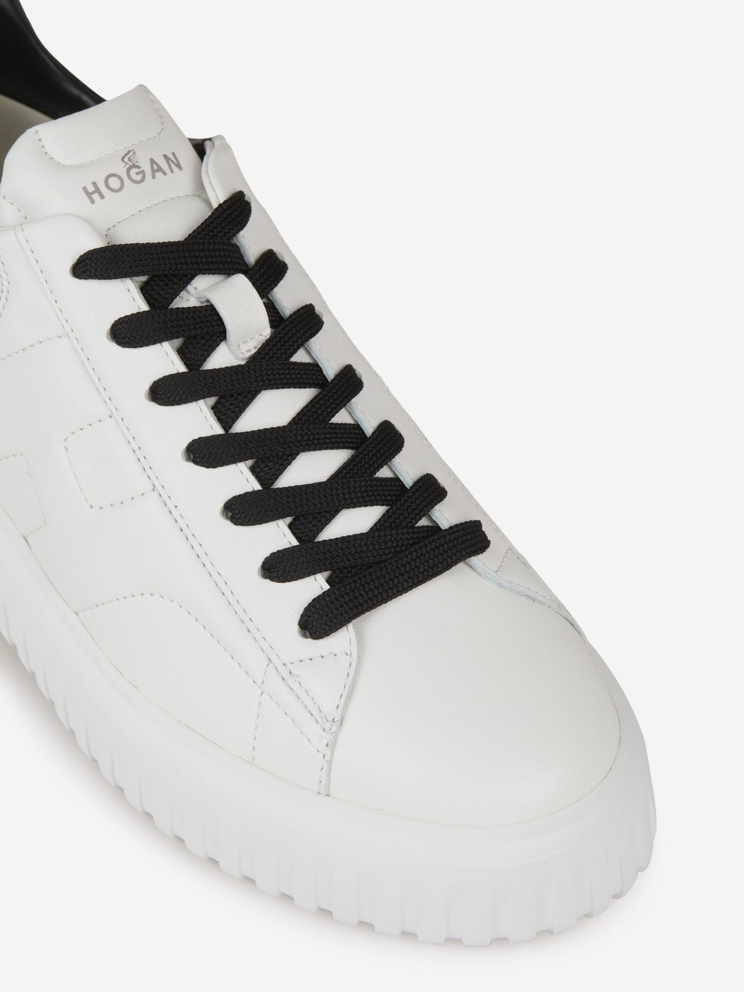 Outlet online Hogan Hombre Sneakers H-Stripes Piel color Blanco sku 616-002431 01 - Foto 5
