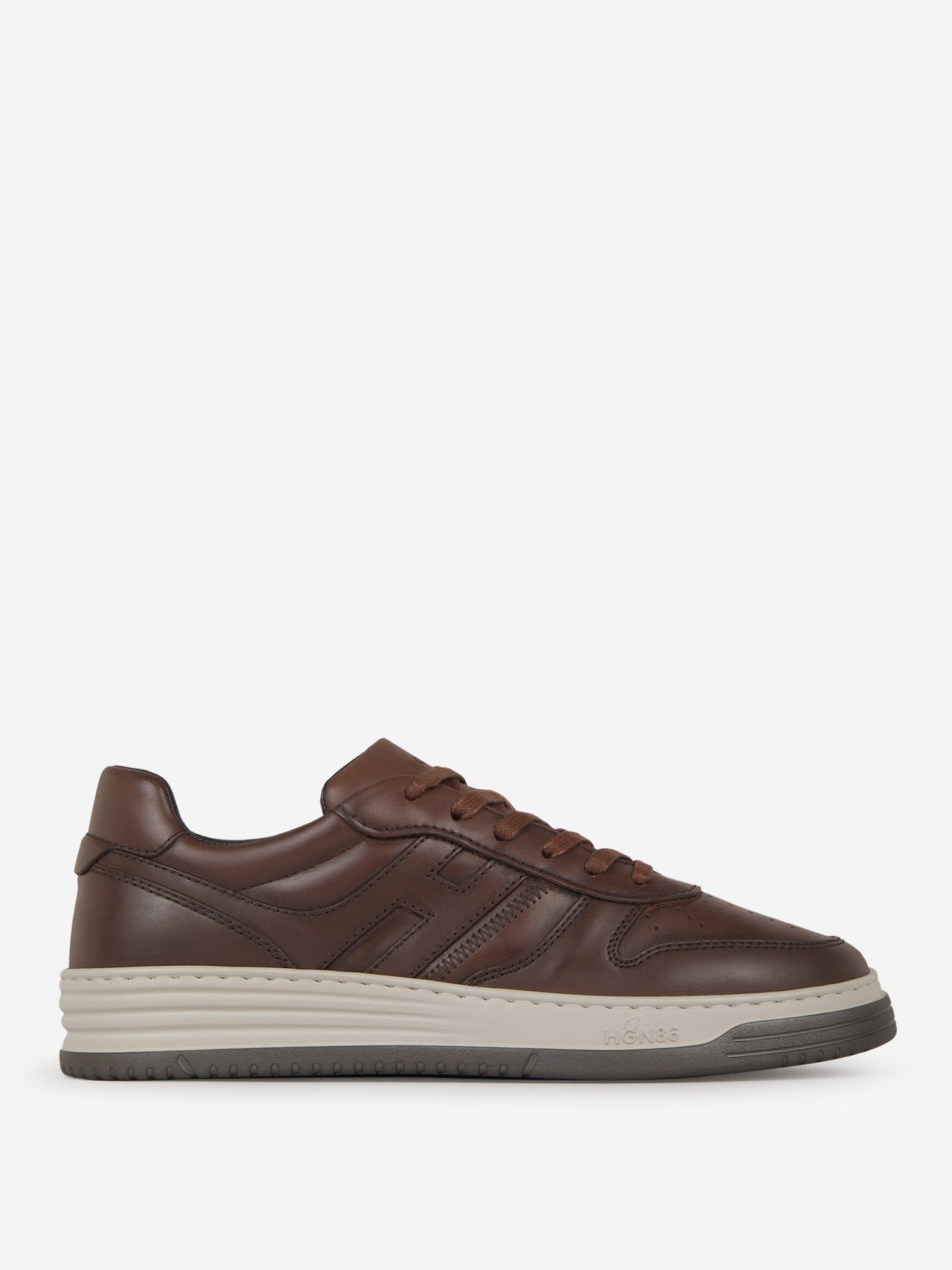 Outlet online Hogan Hombre Sneakers Paneles Piel color Marron sku 616-002439 01 - Foto 1