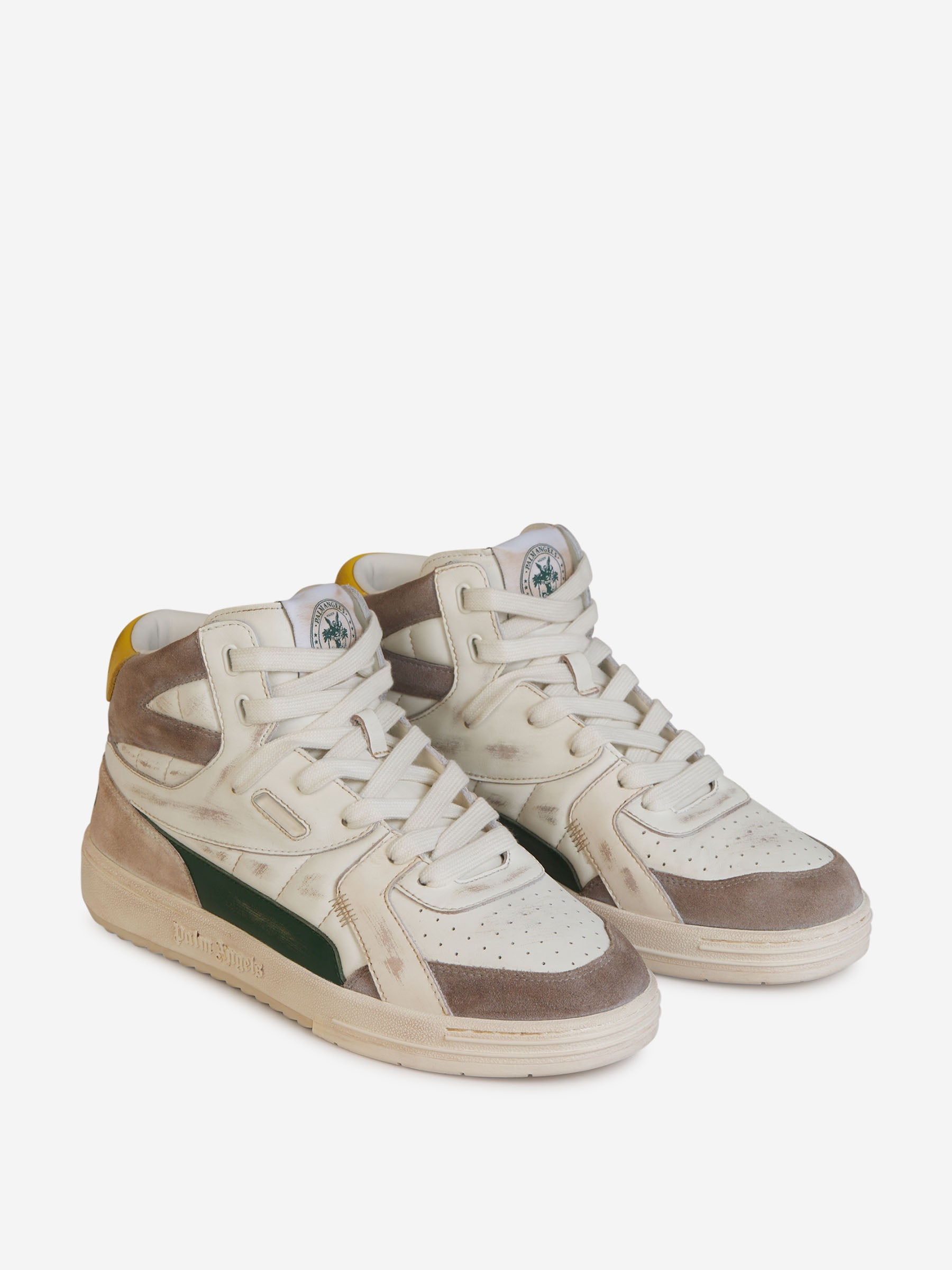 Outlet online Palm Angels Hombre Sneakers University Old School color Blanco sku 616-002447 01 - Foto 2