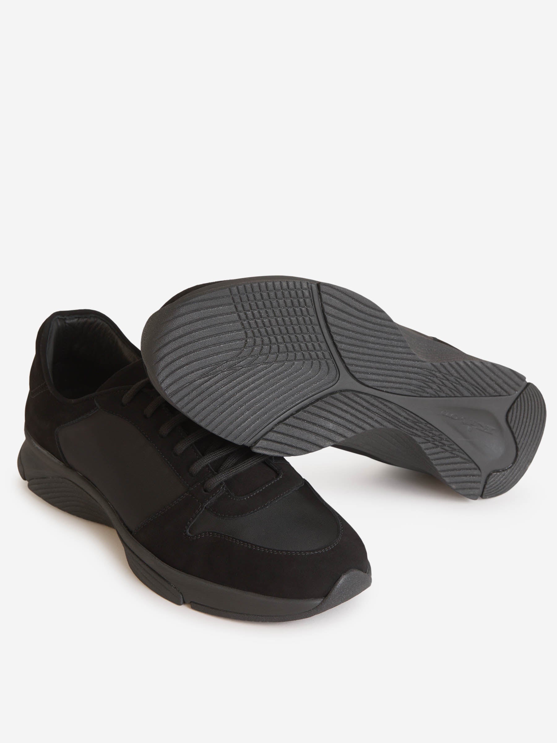 Outlet online Kiton Hombre Sneakers Paneles Piel color Negro sku 616-002464 01 - Foto 3