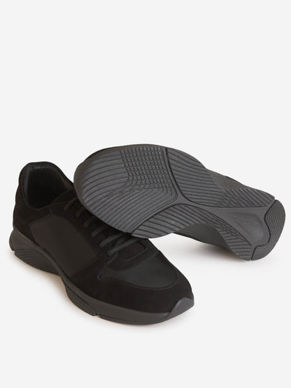 Outlet online Kiton Hombre Sneakers Paneles Piel color Negro sku 616-002464 01 - Foto 3