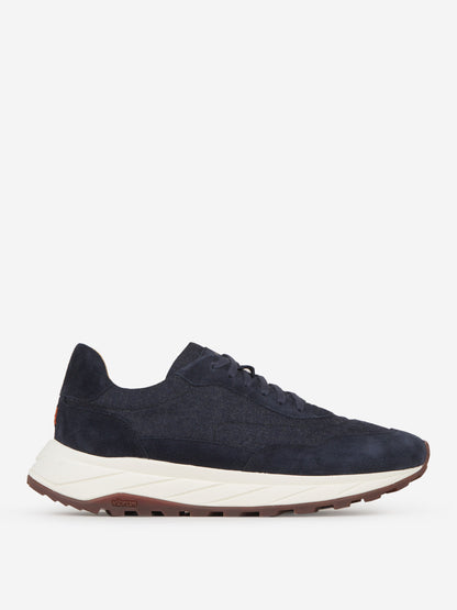 Outlet online Henderson Baracco Hombre Sneakers Piel Ante color Azul Noche sku 616-002539 02 - Foto 1