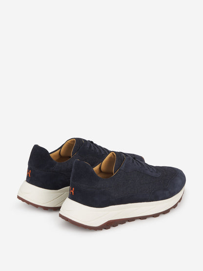 Outlet online Henderson Baracco Hombre Sneakers Piel Ante color Azul Noche sku 616-002539 02 - Foto 3