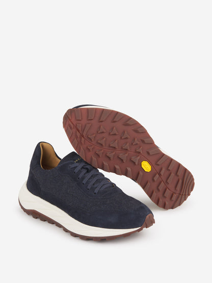 Outlet online Henderson Baracco Hombre Sneakers Piel Ante color Azul Noche sku 616-002539 02 - Foto 4