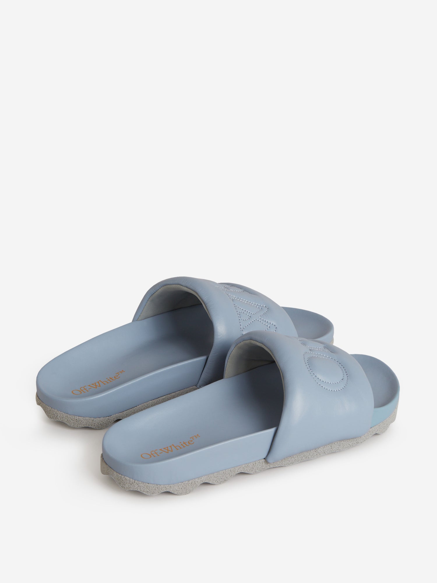 Outlet online Off-White Hombre Sandalias Logo Piel color Negro sku 617-000048 02 - Foto 7