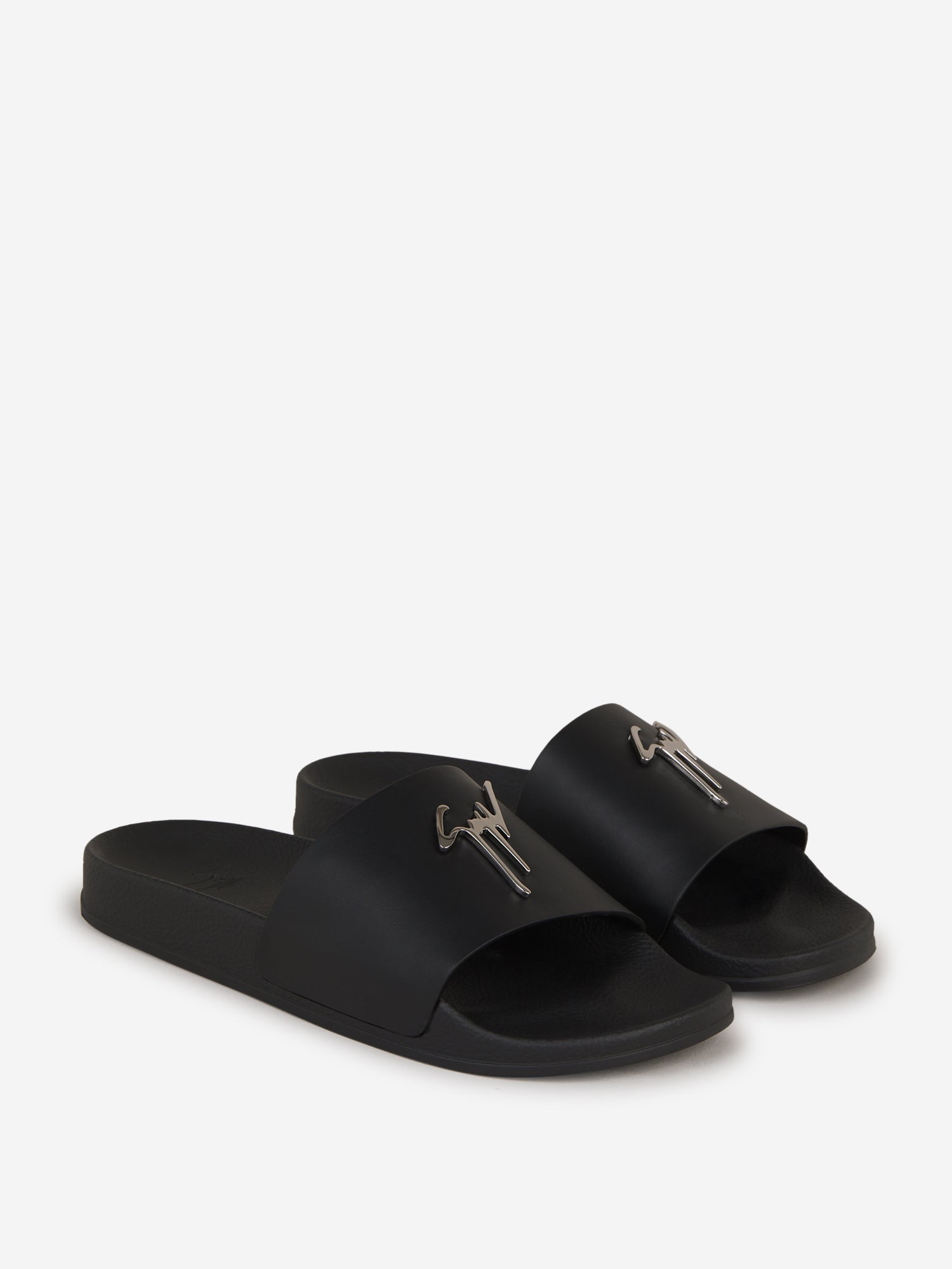 Outlet online Giuseppe Zanotti Hombre Sandalias Brett Logo color Negro sku 617-000061 02 - Foto 2