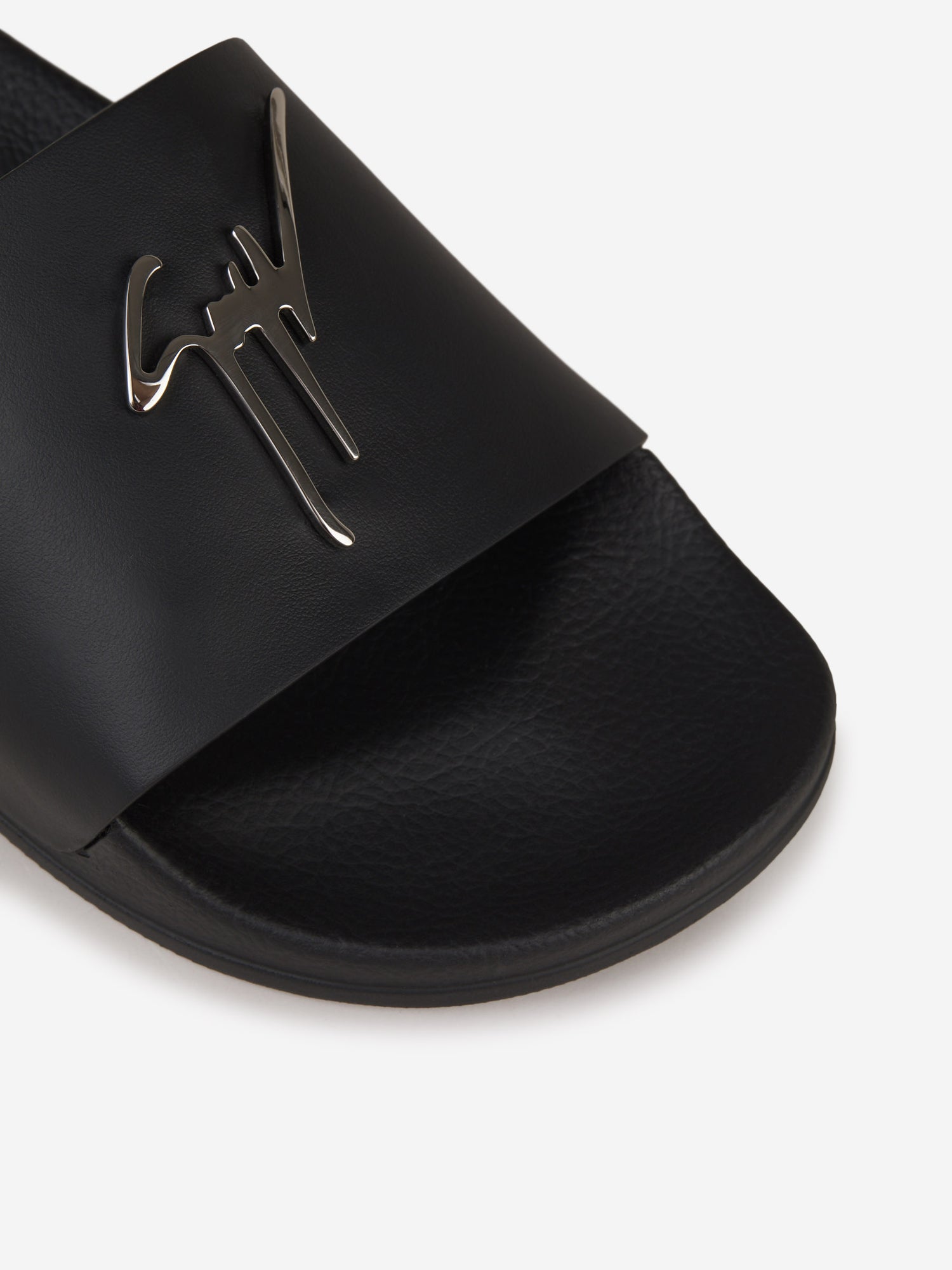 Outlet online Giuseppe Zanotti Hombre Sandalias Brett Logo color Negro sku 617-000061 02 - Foto 4
