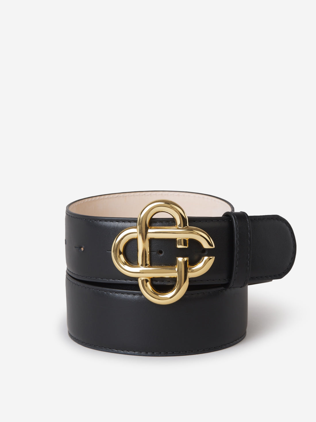 Casablanca Cinturón Monograma Piel color Negro sku 621-000201 01 - Foto 1