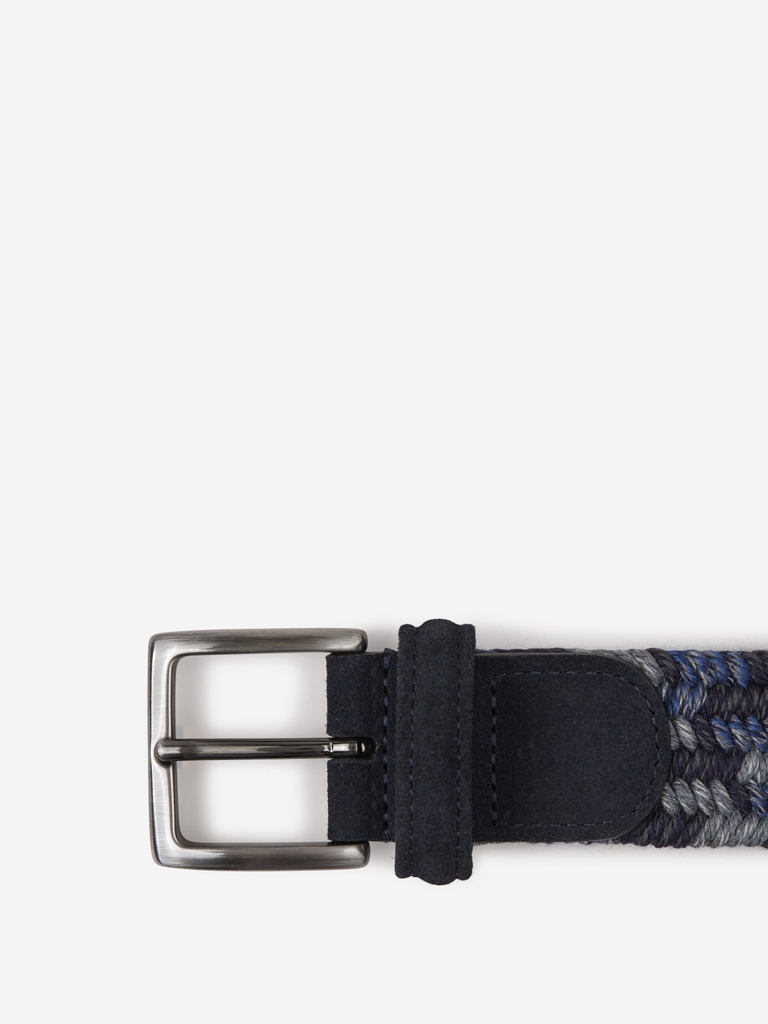 Santa Eulalia Cinturón Trenzado Detalles Ante color Azul Marino sku 622-001062 02 - Foto 1