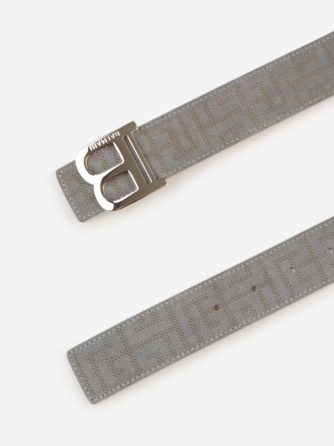 Balmain Cinturón Monograma Piel color Gris Claro sku 622-001156 01 - Foto 2