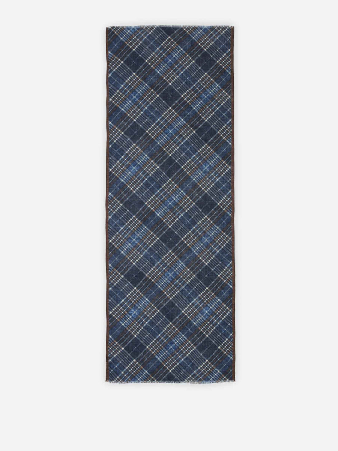 Santa Eulalia Bufanda Motivo Cuadros color Marrón sku 630-001184 02 - Foto 1