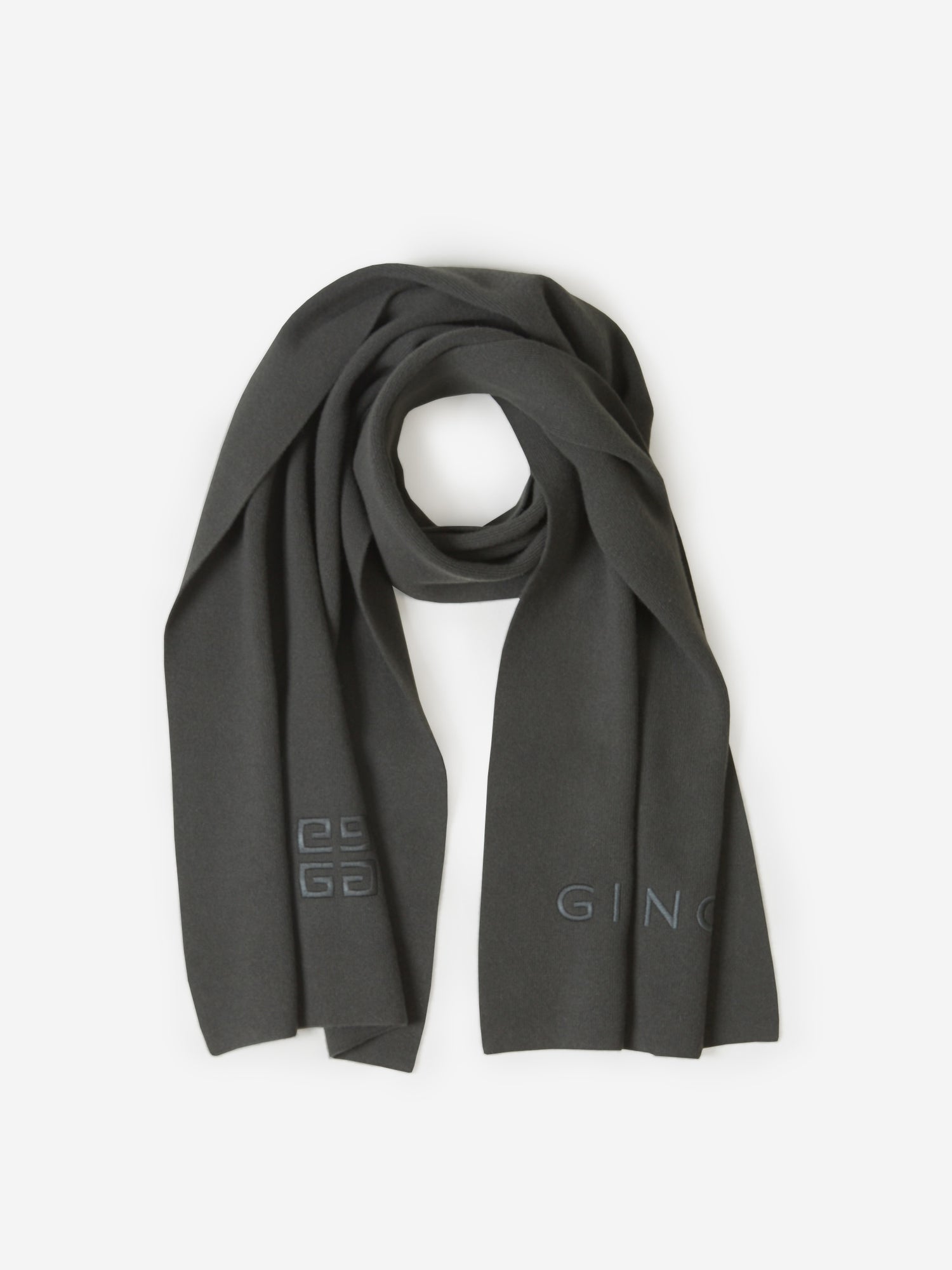 Givenchy Bufanda Logo Lana color Negro sku 630-001312 02 - Foto 4