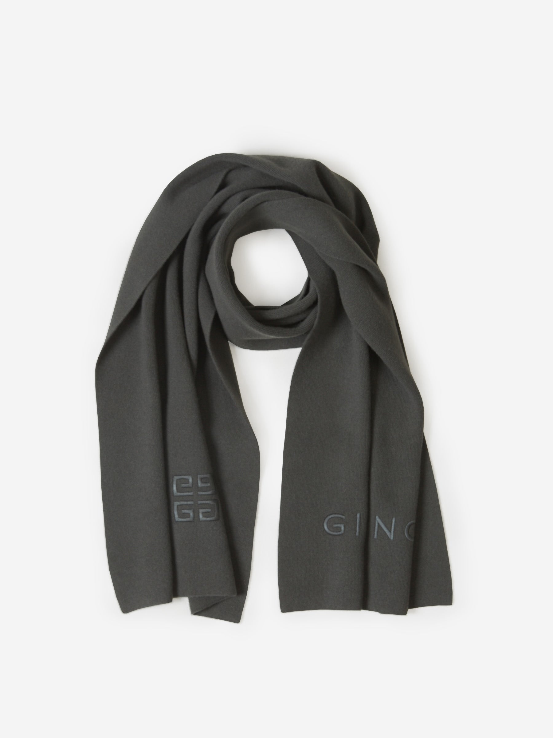 Givenchy Bufanda Logo Lana color Negro sku 630-001312 02 - Foto 4